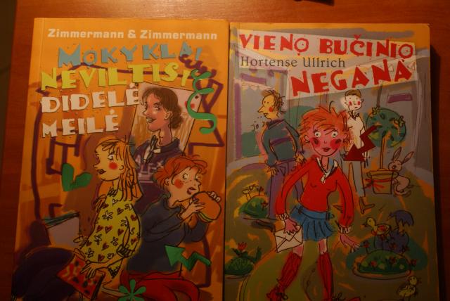 Daiktas Zimmermann&Zimmermann "Mokykla, neviltis, didelė meilė", Hortense Ullrich "Vieno bučinio negana"
