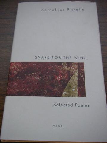 Daiktas Knyga, eilėraščiai. Kornelijus Platelis.