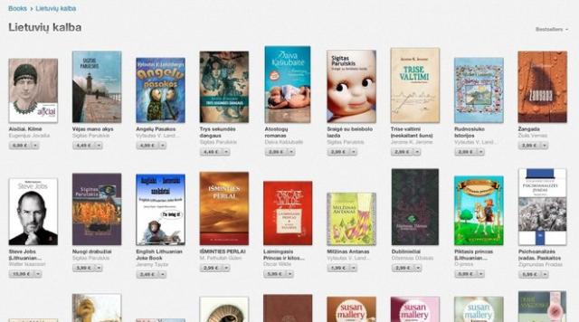 Daiktas Daugybė lietuviškų elektroninių knygų skaityklėms skirtais formatais