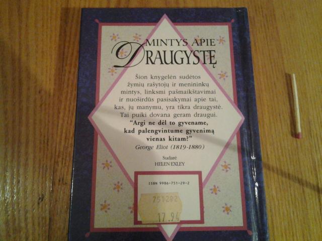 Daiktas mintys apie draugyste