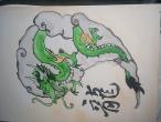 Daiktas Kinu Drakonas (paveikslas ant drobes 80x60cm)