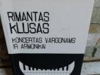 Daiktas Koncertas vargonams ir armonikai (eilėraščiai,pynės,poema)  2€