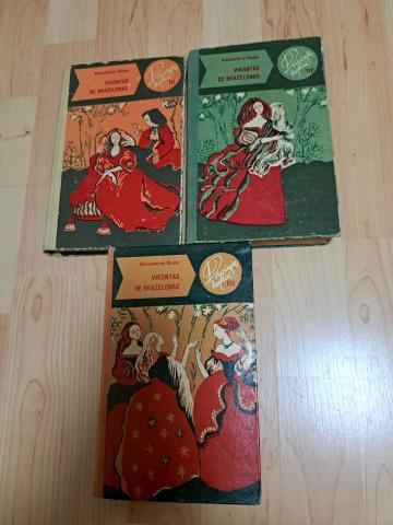 Daiktas Vikontas de Braželonas 1,2,3 dalys 3€