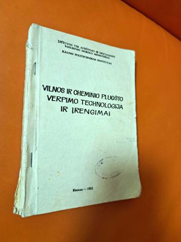 Daiktas Vilnos ir cheminio pluošto verpimo technologija ir įrengimai 3€