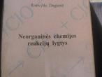 Daiktas neorganinės chemijos reakcijų lygtys