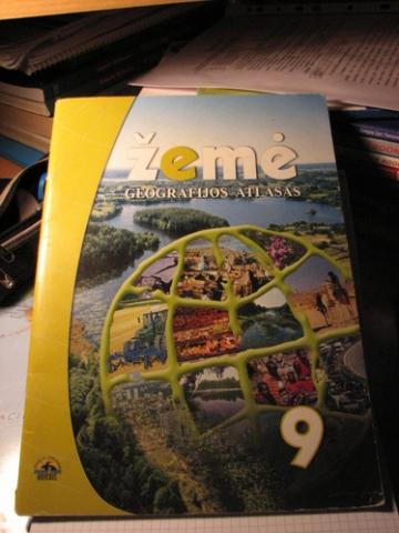 Daiktas Geografija. Žemė, geografijos atlasas 9 klasei