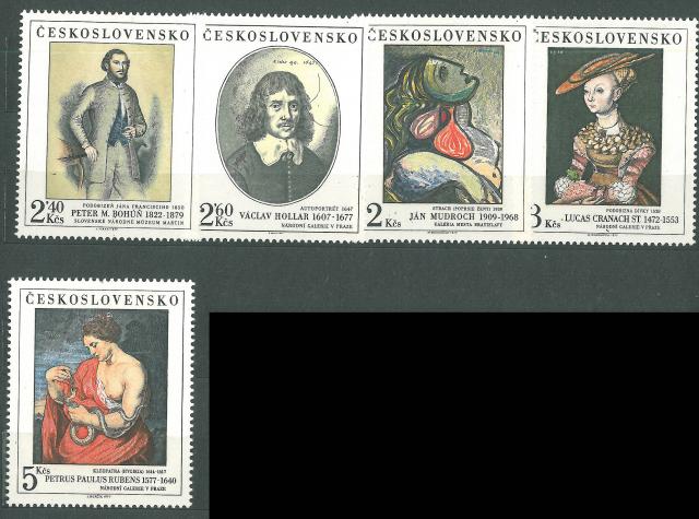 Daiktas Čekoslovakija paveikslai 1977