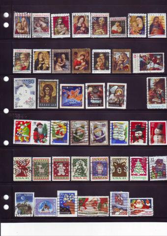 Daiktas Kalėdiniai pašto ženklai, įvairių šalių