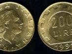 Daiktas Italijos 200 liru 1978m