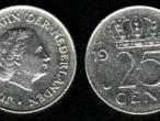Daiktas OLANDIJOS 25 CENTAI 1971m
