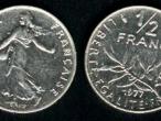 Daiktas Prancuzijos 1/2franko1966m