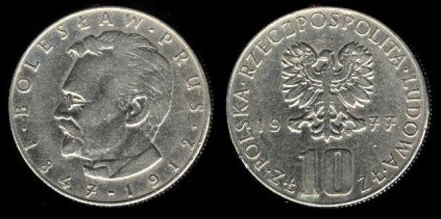 Daiktas Lenkijos 10zlotu 1984m (boleslov prus)