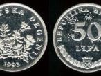 Daiktas Kroatijos 50centu 1993m