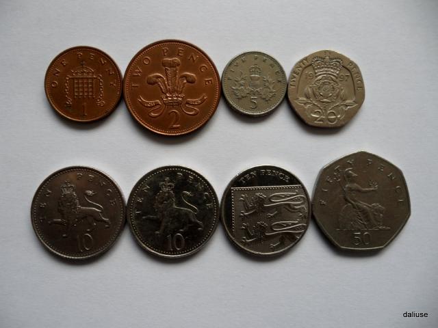 Daiktas Angliškos monetos