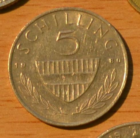 Daiktas austrija 5 silingai 1980