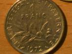 Daiktas prancuzija 1 frankas 1972m