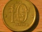 Daiktas svedija 10 kronu 1991m