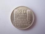 Daiktas Sidabriniai Prancuzijos 20 francs 1933 m