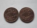 Daiktas 1958 ir 1943 half penny