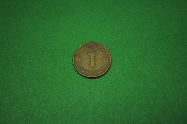 Daiktas 1 santimas - 1997m. (Latvija) B1