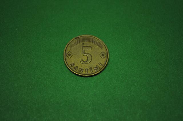Daiktas 5 santimai - 1992m. (Latvija) B5