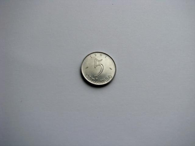 Daiktas Prancūzija 5 centimes 1961