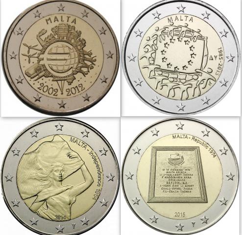 Daiktas Maltos 2EUR progines monetos