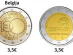 Daiktas Belgijos 2EUR progines monetos