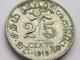 Sidabrine 25 cents ceylon 1919  Vilnius - parduoda, keičia (1)