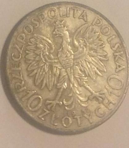 Daiktas 10 zlotu 1932 metu