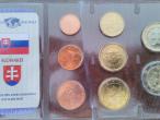 Daiktas Slovakijos unc eurų rinkinys 2009 m. (1ct - 2 Eur)