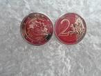 Daiktas Latvijos 2 eurų moneta „Tekanti saulė“