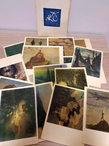 Daiktas M.K.Čiurlionis atvirukų komplektas 2€