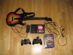 Daiktas Playstation 2 (slim) ir Guitar Hero