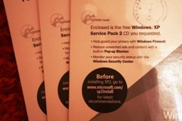 Daiktas windows service pack 2