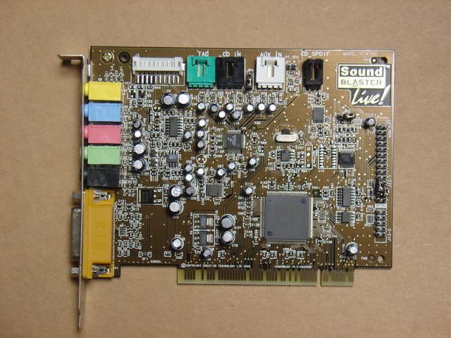 Daiktas garso korta creative sound blaster live ! ct4780 (5.1) 3 eu