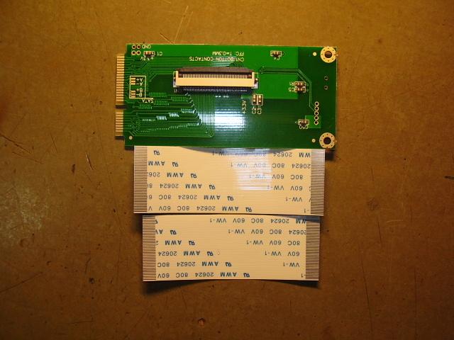 Daiktas Mini pci-e to zif adapteris