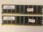 Daiktas 2x ddr 400mhz ram 256mb cl-3 pc3200