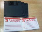 Daiktas Nauji 3 x Floppy discs su naujais lipdukais