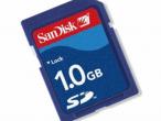 Daiktas Sandisk 1gb sd card kortele