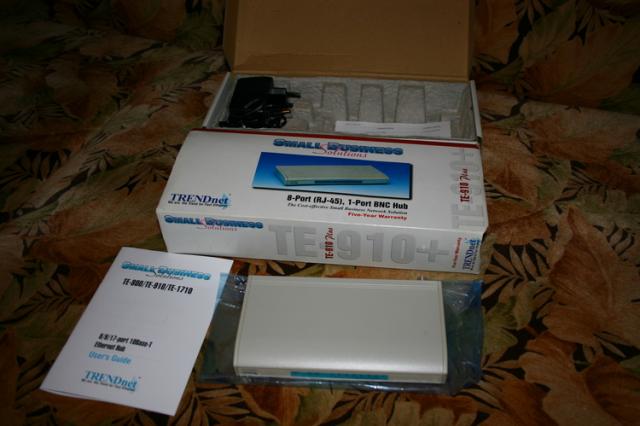 Daiktas Trendnet TE-910+ hub'as