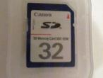 Daiktas Canon SD atminties kortelė 32MB