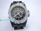 Daiktas Chanel juodos spalvos moteriškas laikrodis J12