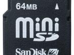 Daiktas mini sd kortele 64mb