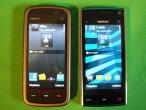 Daiktas nokia 5230 baltu virseliu ir nokia 5230 juodu bei nokia x6 16gb
