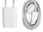 Daiktas Apple iphone pakrovėjas ir usb laidas