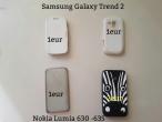 Daiktas Samsung galaxy Trend 2 Nokia Lumia 630-635 dėklai