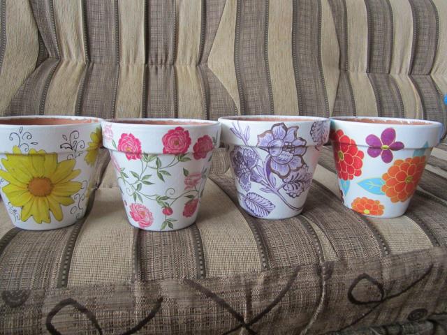 Daiktas dekupazuoti vazonai 3