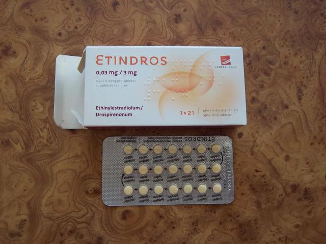 Daiktas Etindros 0.03mg/3mg plėvele dengtos tabletės N21rez