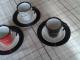 4 espresso kavos puodeliai su lėkštutėmis Jonava - parduoda, keičia (2)